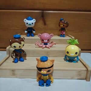 Octonauts Lot Of 6 Figures Shellington Otter Dashi Tunip Cat Polar Bear Inkling